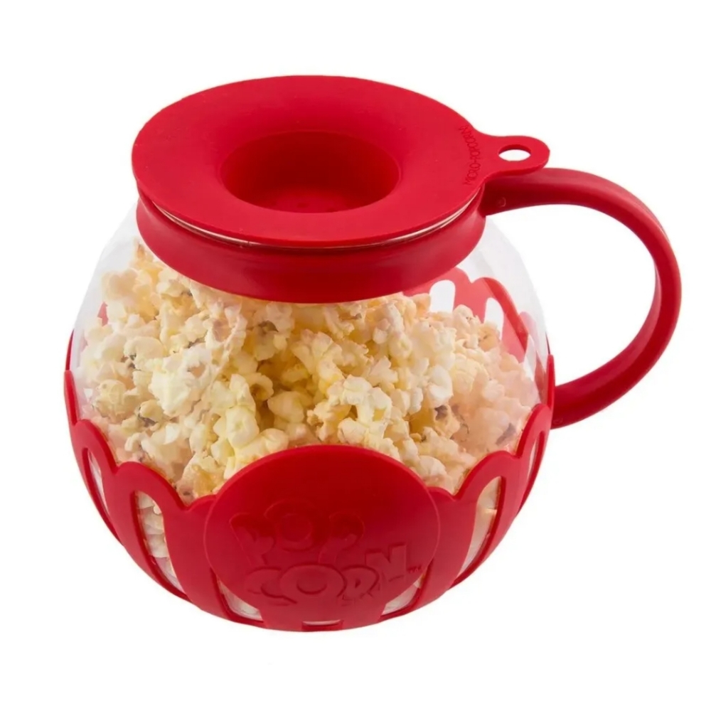 Tasty Microwave Popcorn Popper 1 1/2 Quart Dish Washer Safe.